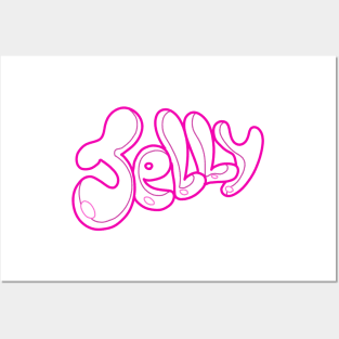 Jelly pink t-shirt typography Posters and Art